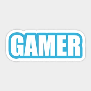 Gamer text on black and white  Design for kids and Gamers Sticker